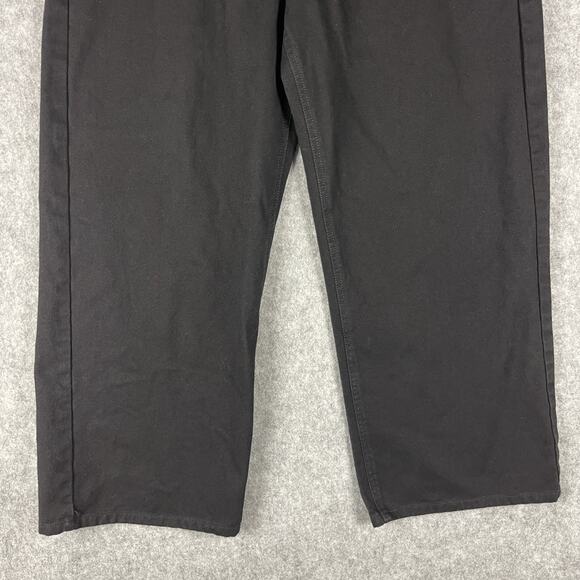 Joshua Mohamed Jeans Men 34x28 Black Wide Leg Baggy Skate Grunge Hip Hop - Picture 3 of 15